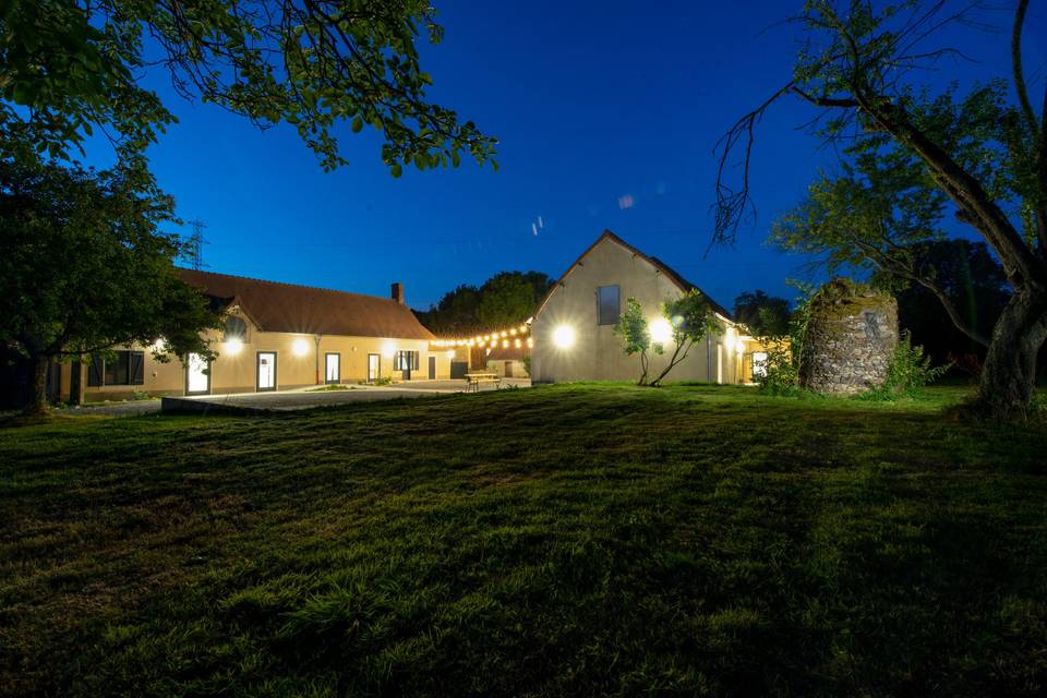 Vue de nuit du domaine