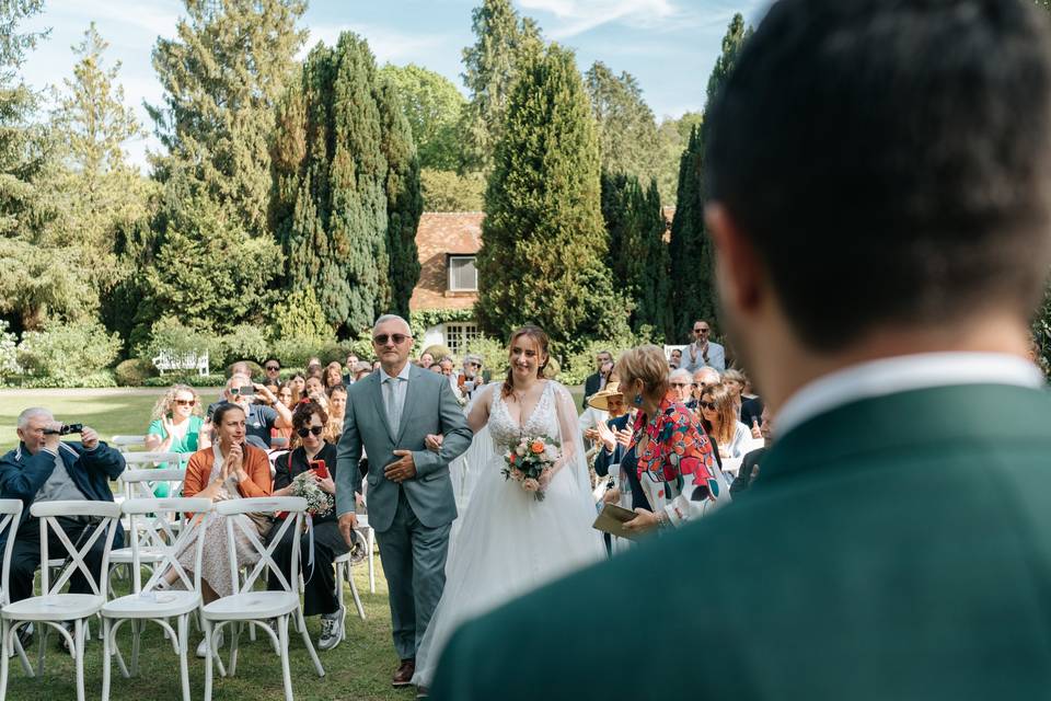 Arrivée ceremonie laique