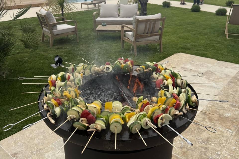 Brochette de légumes