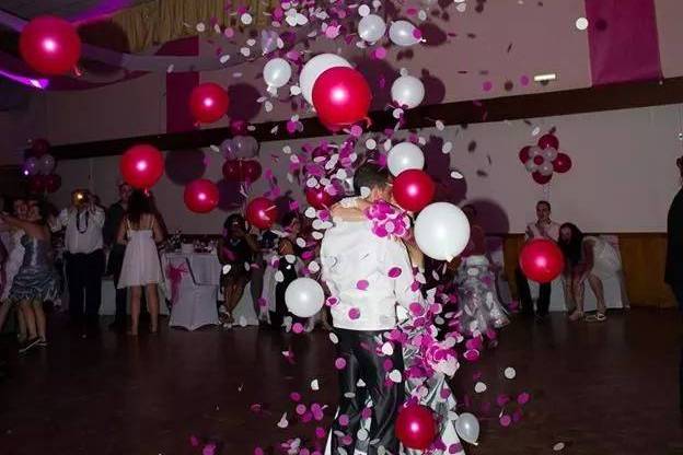 Ballon explosif ouverture bal