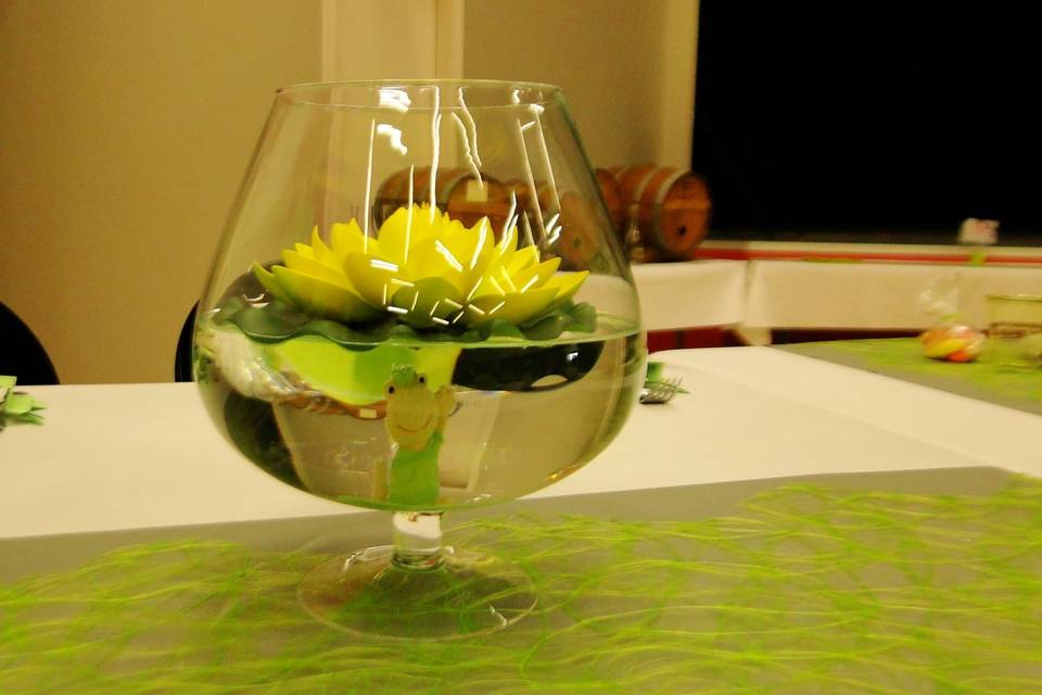 Location vase + nénuphar