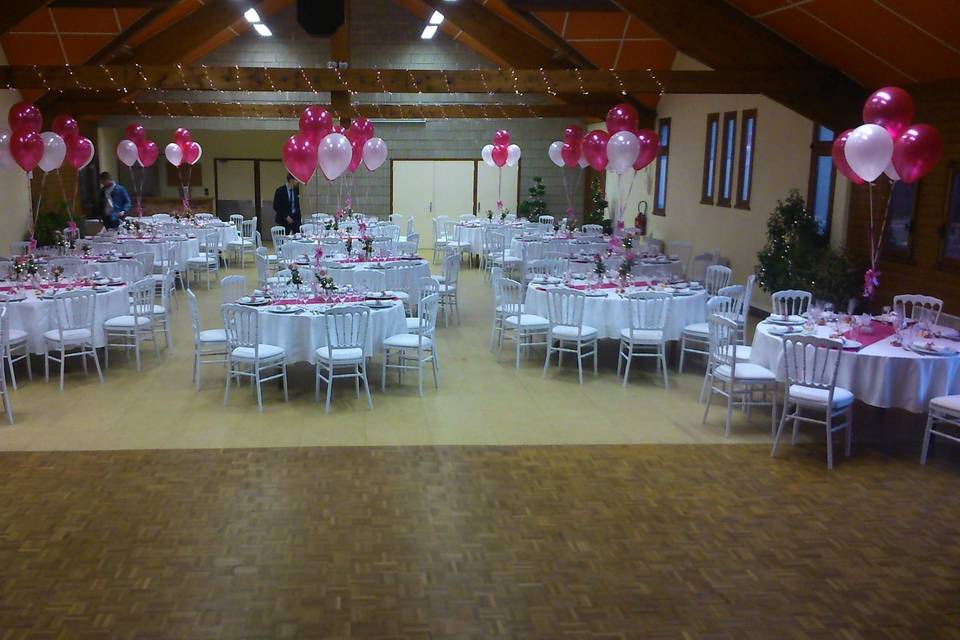 Décoration avec bouquet de ballons