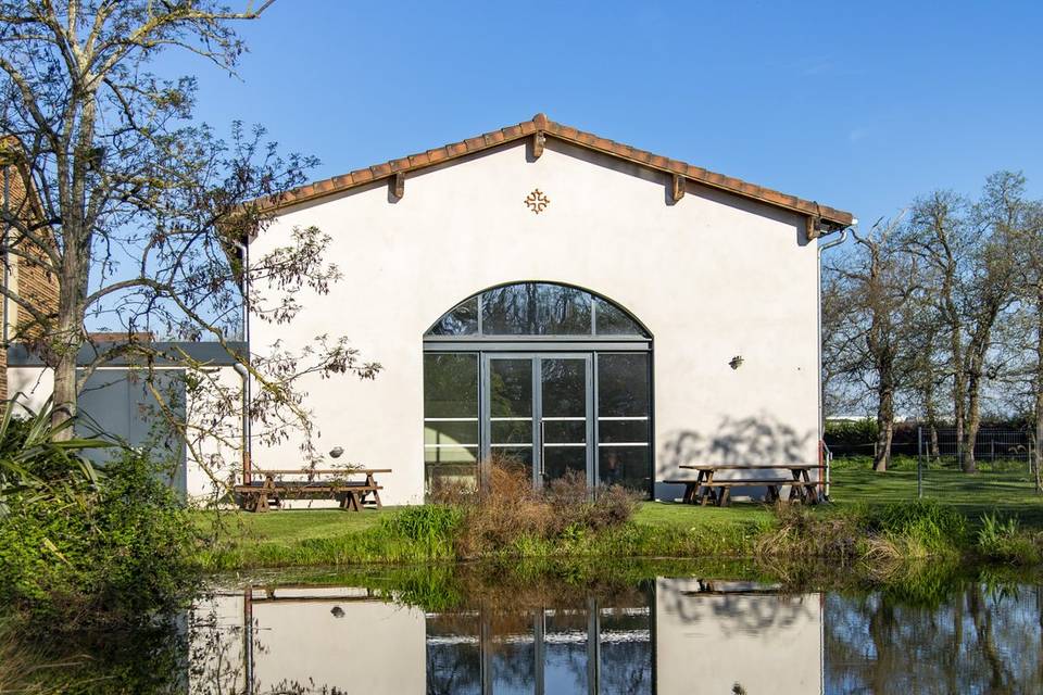 Extérieurs : Côté mare