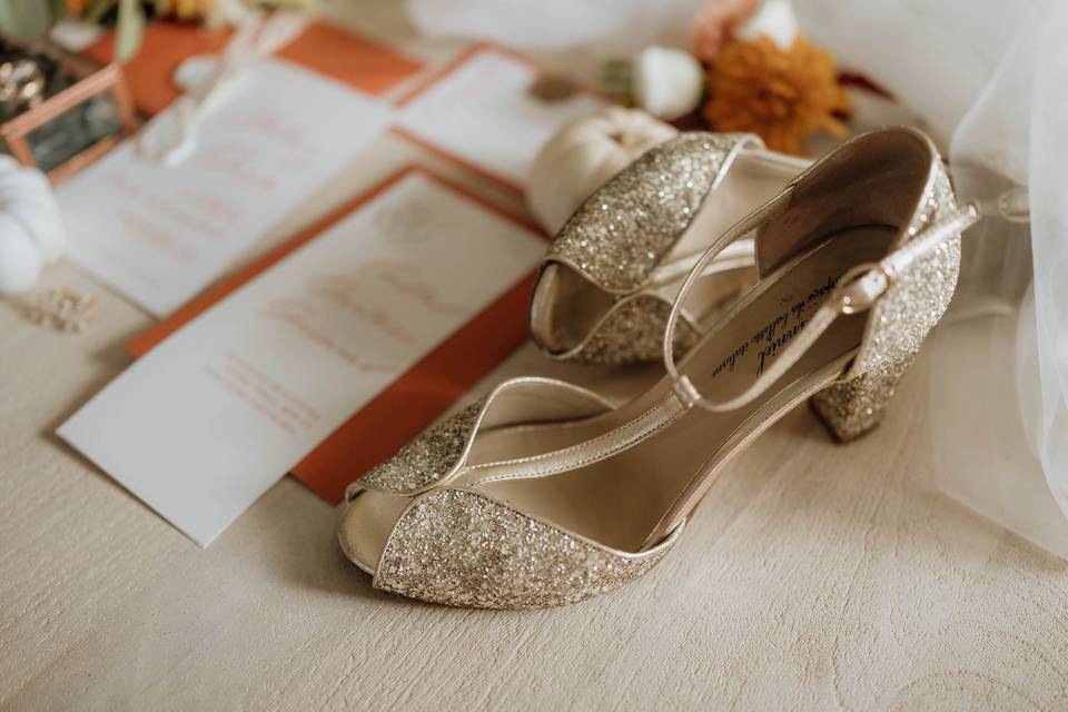 Chaussure de la mariée
