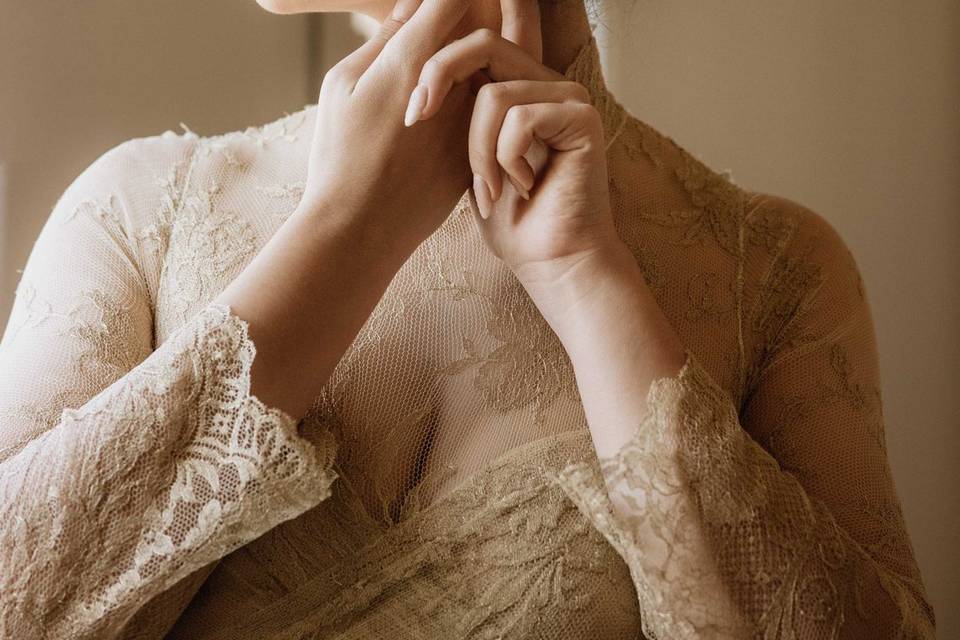 Boucle d'oreille mariée
