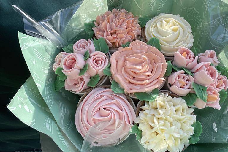 Bouquet cupcakes