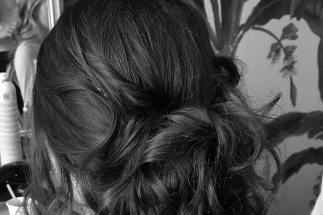 Chignon flou élégant