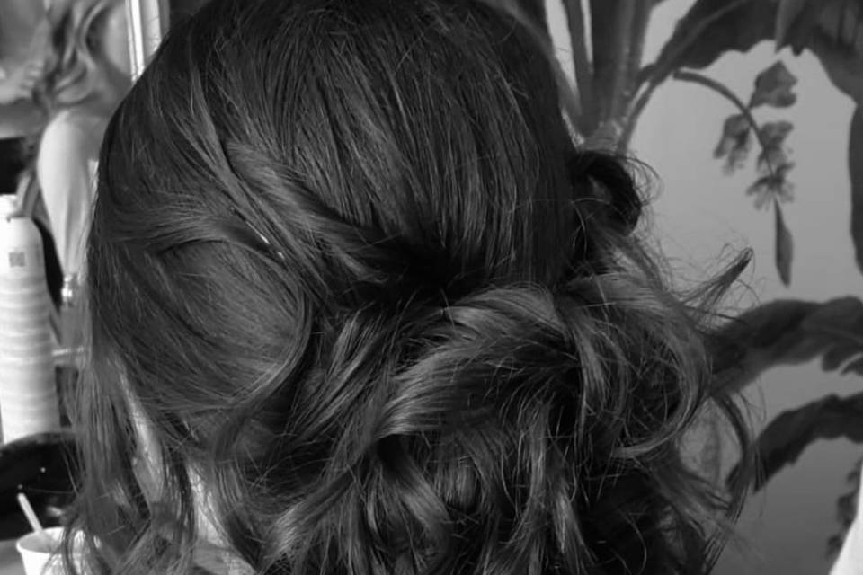 Chignon flou élégant