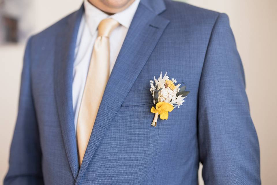 Boutonnière marié