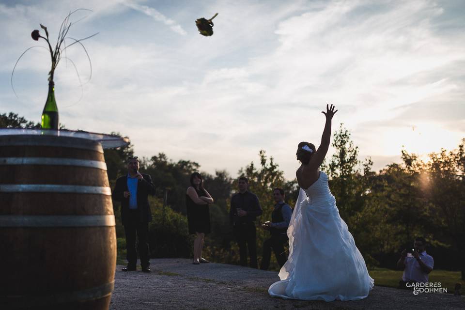 Le lancé du bouquet