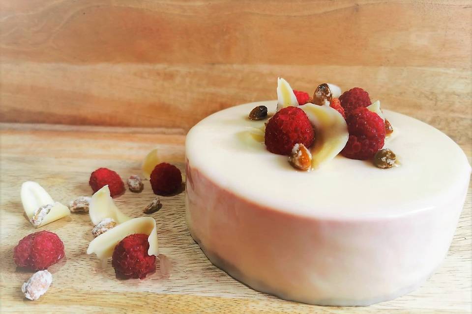 Entremet Pistache et Framboise