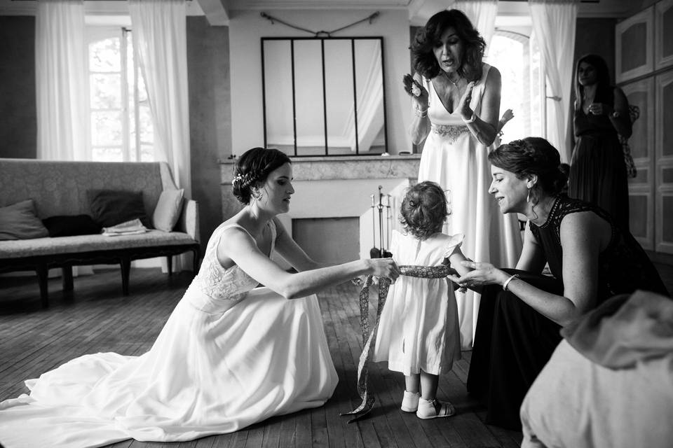 Préparatif de la mariée
