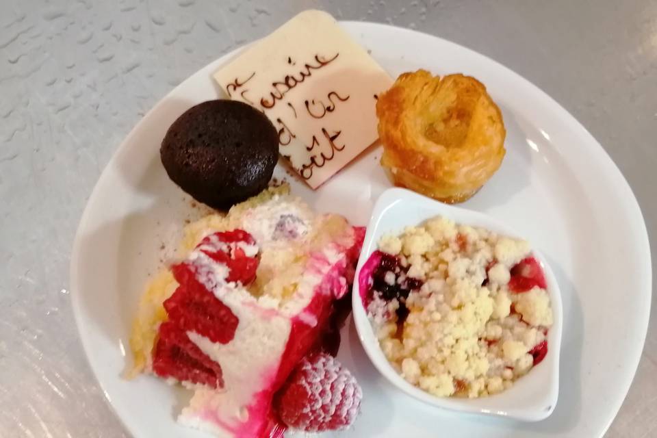 Assiette de desserts