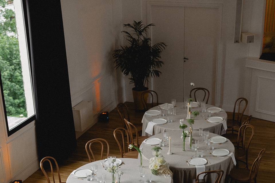 Mise en place grande salle