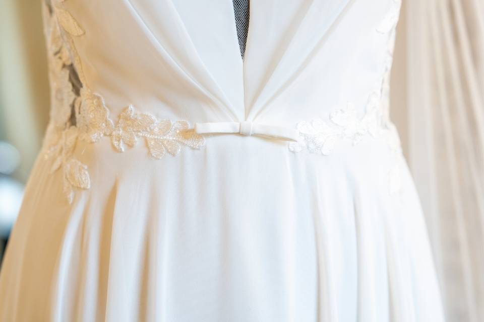 Détail taille de robe