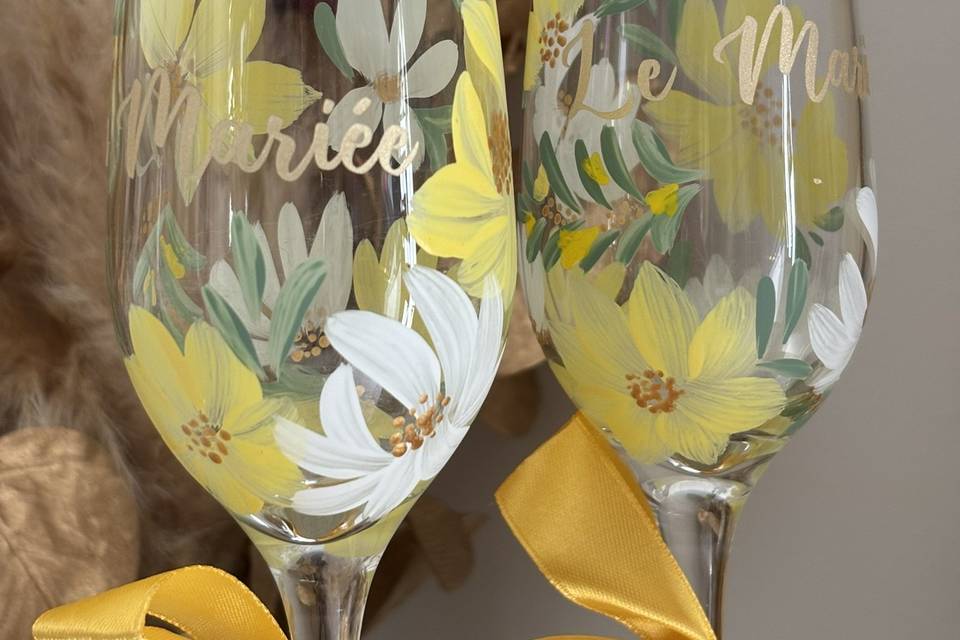 Thème jaune et blanc bohème