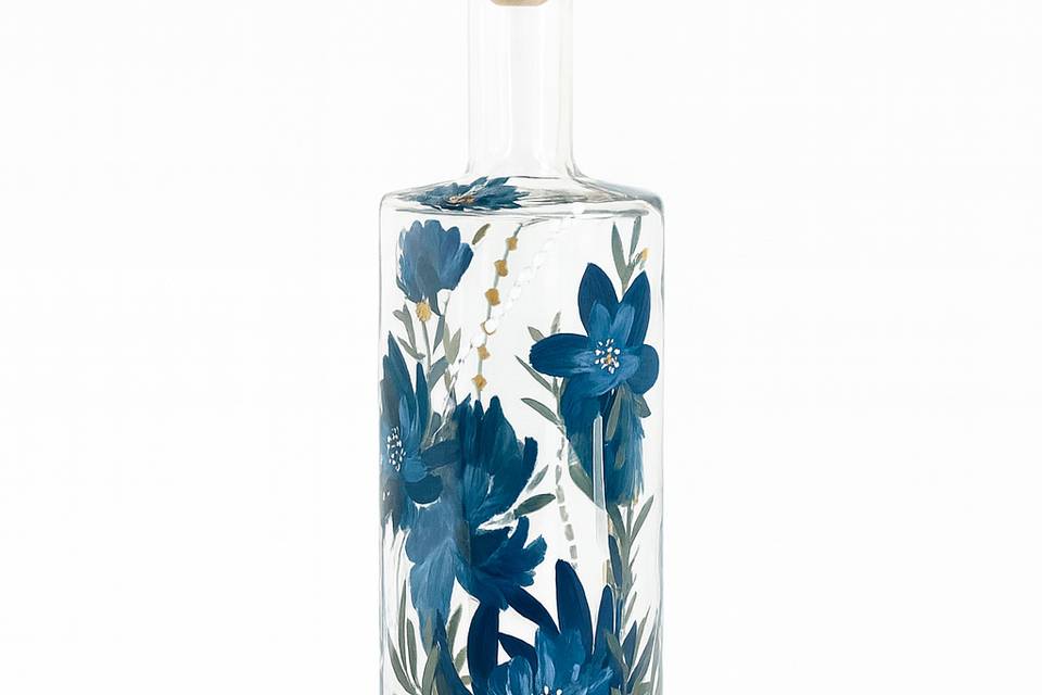 Bouteille fleurs