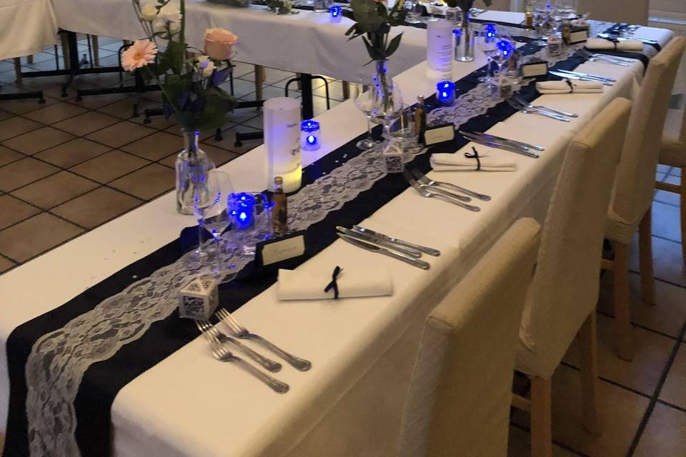 Décoration table des mariés