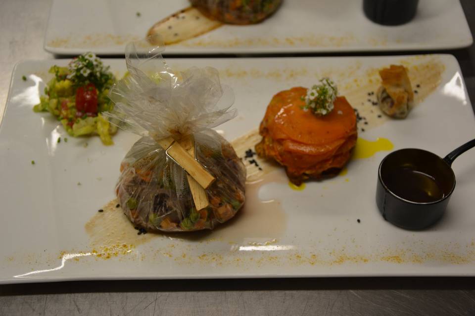 Filet de veau et son gratin