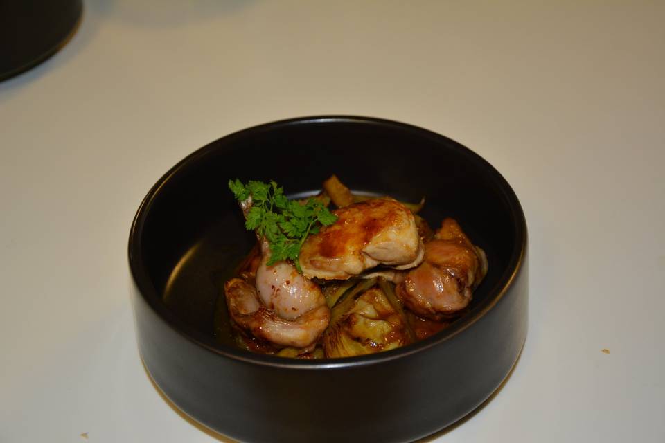 Tajine de caille ail noir