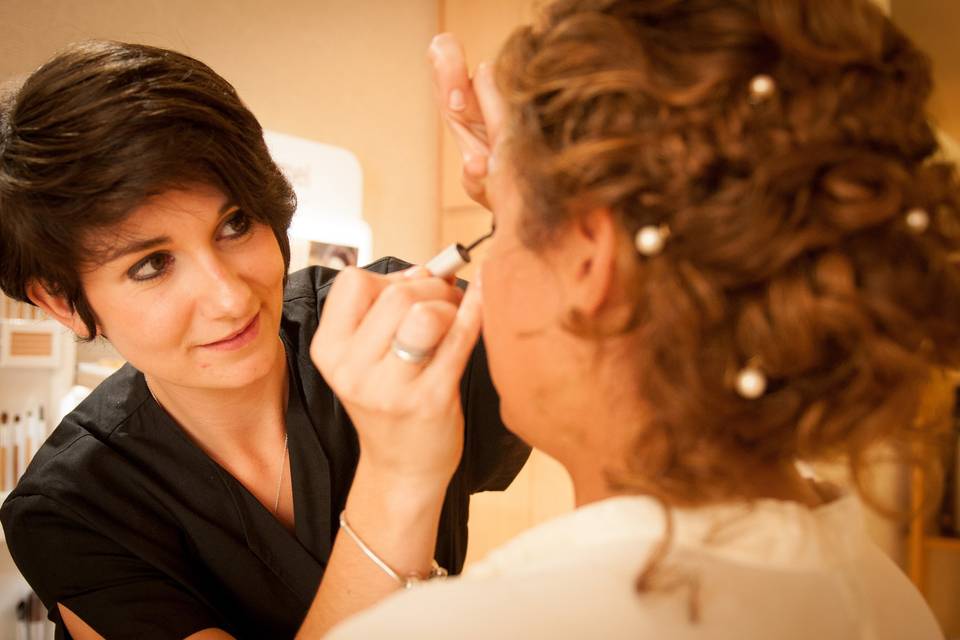 Séance maquillage