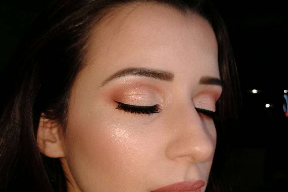 Maquillage mariée Brune