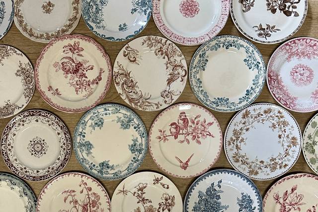 Vaisselle vintage mariage