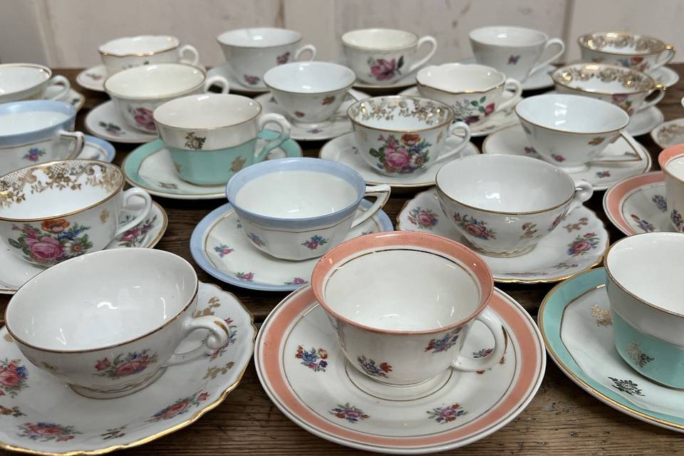 Tasse vintage mariage