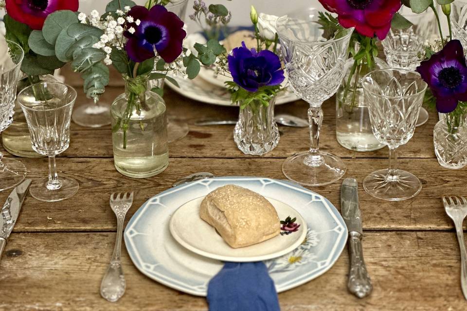 Table mariage rétro