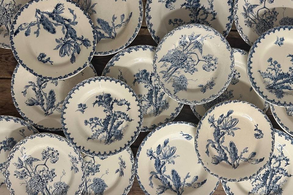Vaisselle ancienne mariage