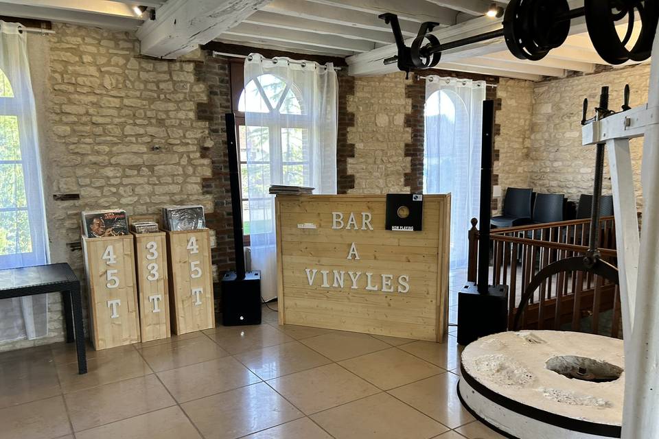 Bar à vinyles