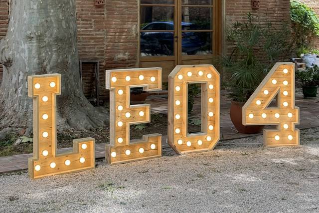 Lettres lumineuses