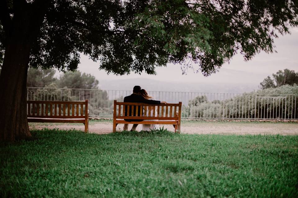 Couple mariage provence