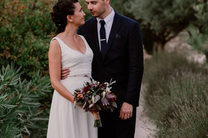 Couple mariage provence