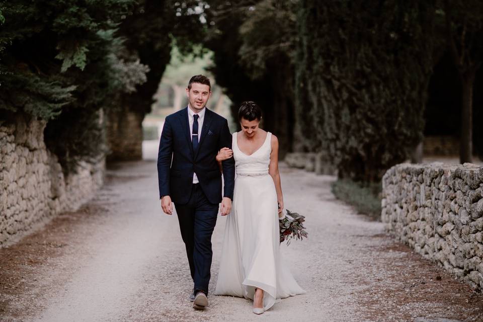 Couple mariage provence