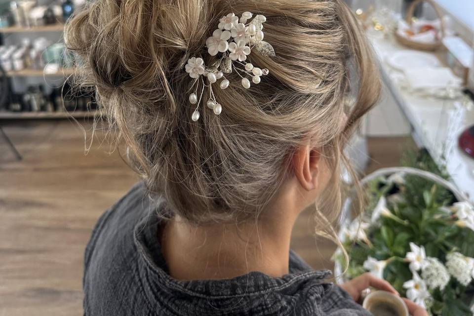 Chignon fleur