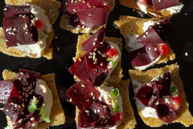 Toast carotte violette
