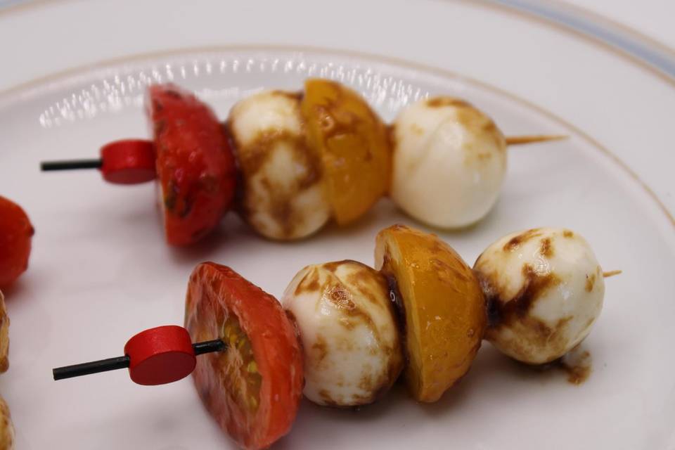 Brochette tomate & mozzarella