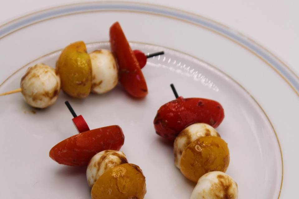 Brochette tomate & mozzarella