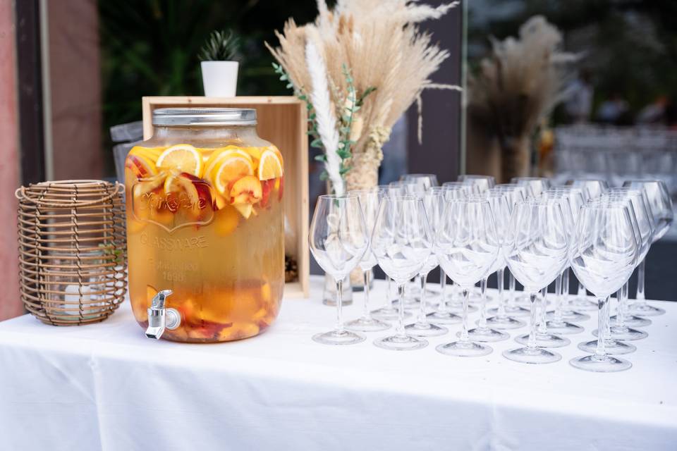 Buffet avec punch