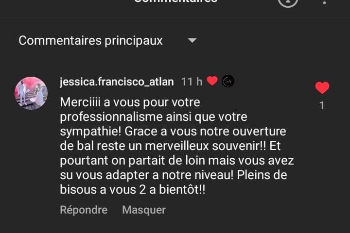 Un gentil message