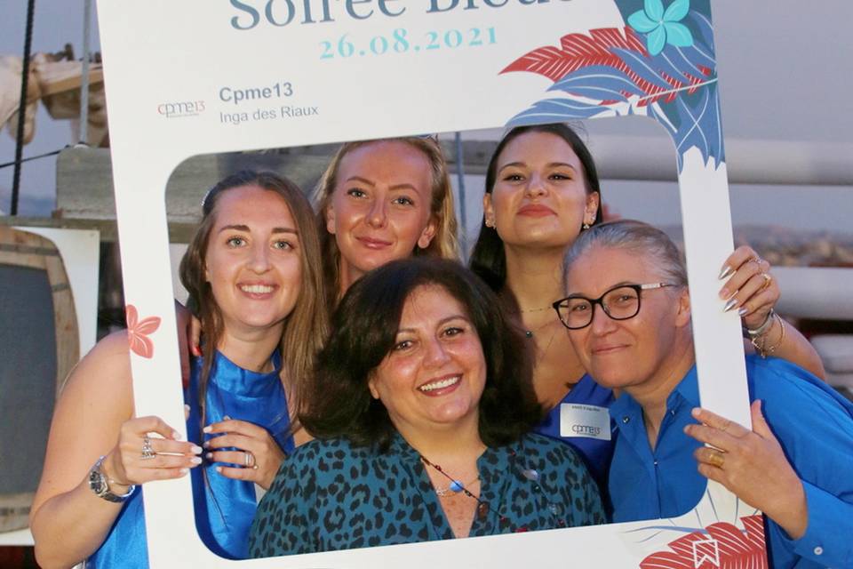 Cadre photobooth festif
