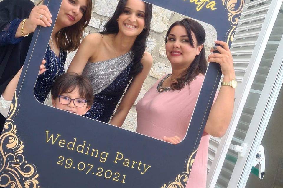 Cadre photobooth oriental