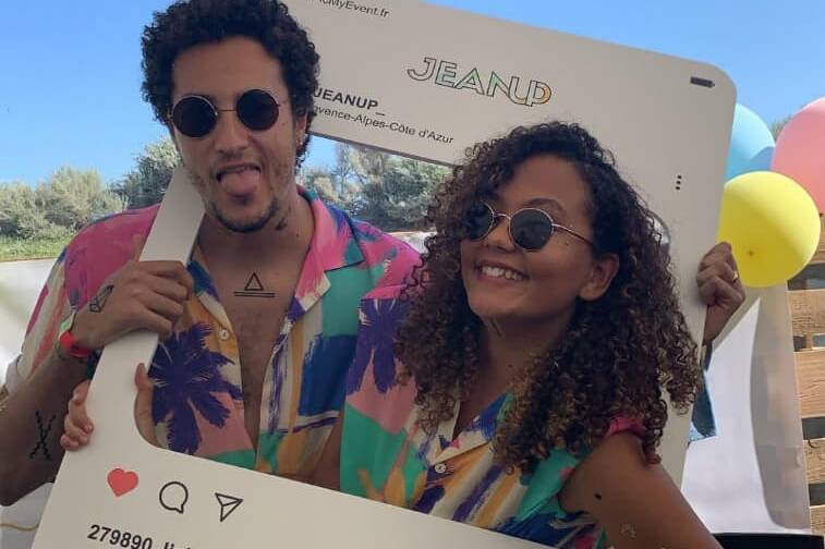 Cadre photobooth festif