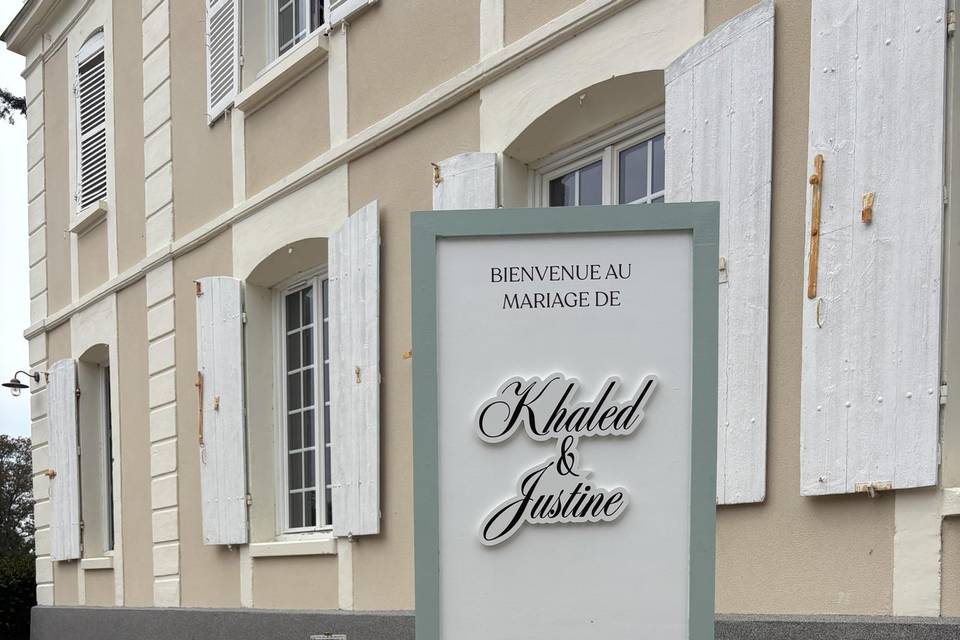 Panneau bienvenue