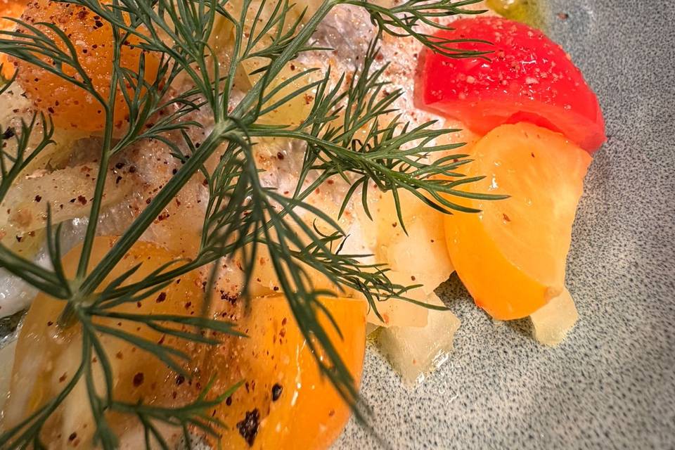 Poisson, sauce vierge