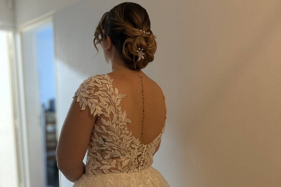 Chignon sur un carré 🌸