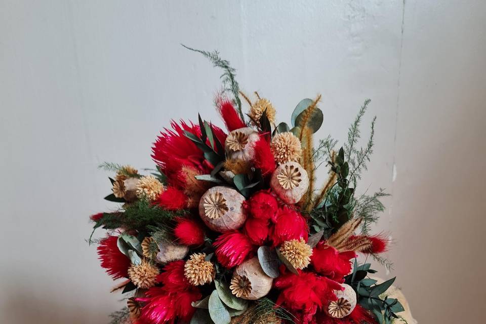 Bouquet en fleurs séchées