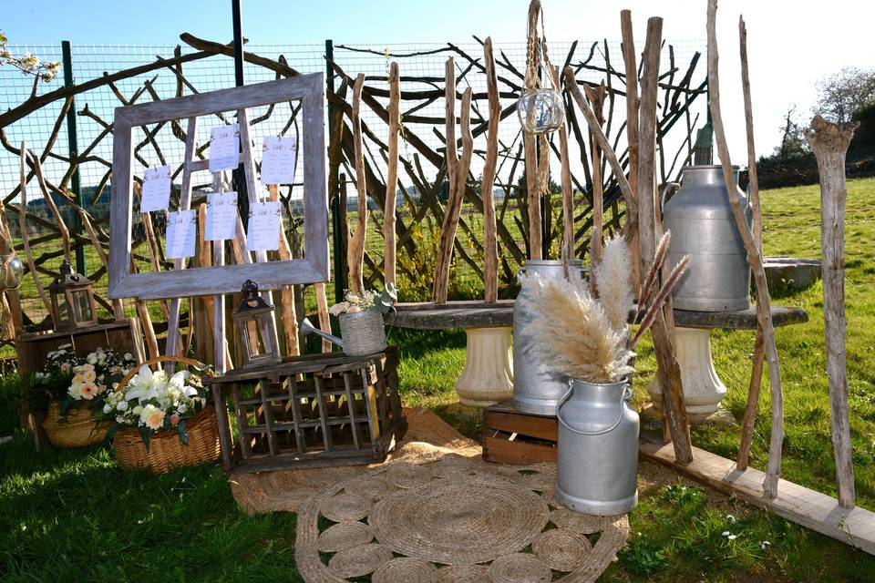 Plan de Table Champêtre