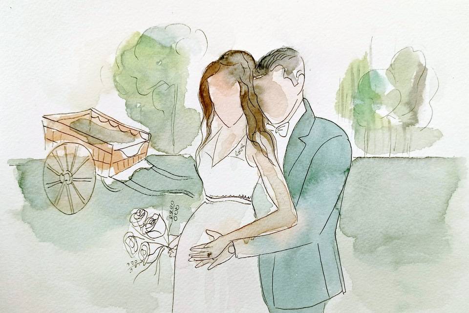 Croquis aquarelle